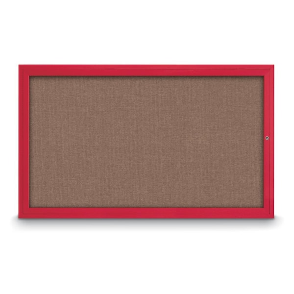 United Visual Products Hinge-less Radius Corkboard, 18"x24", Black Alum Frame/Cork UVEB1824R-BLACK-CORK - main
